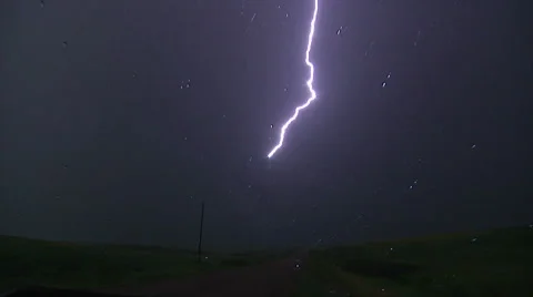 Classic Upward Lightning Stock Footage 54705329