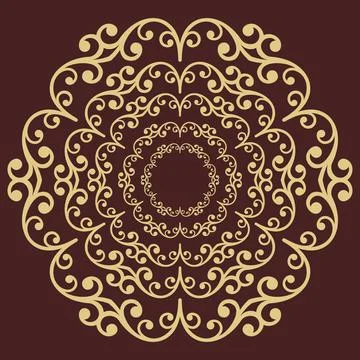 Classic Vector Fine Pattern With Various Arabesques Stock Illustration