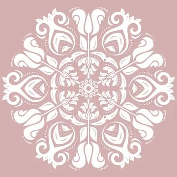 Classic Vector Fine Pattern With Various Arabesques Stockillustratie