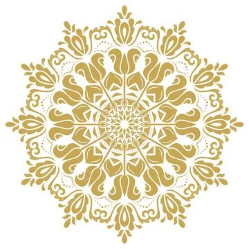 Classic Vector Fine Pattern With Various Arabesques Illustrazione stock