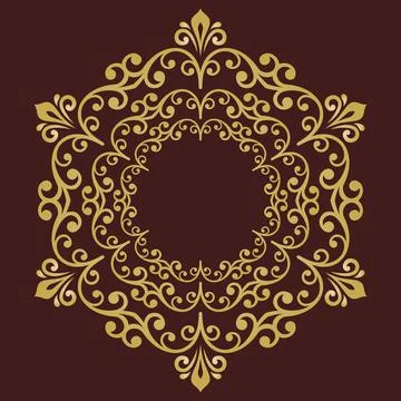 Classic Vector Fine Pattern With Various Arabesques Stock Illustration