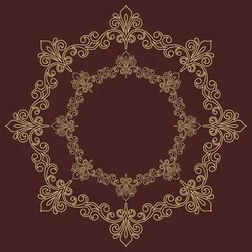 Classic Vector Fine Pattern With Various Arabesques 스톡 일러스트