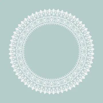 Classic Vector Fine Pattern With Various Arabesques Illustrazione stock