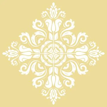 Classic Vector Fine Pattern With Various Arabesques Stock Illustration