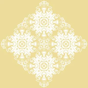 Classic Vector Fine Pattern With Various Arabesques Stockillustratie