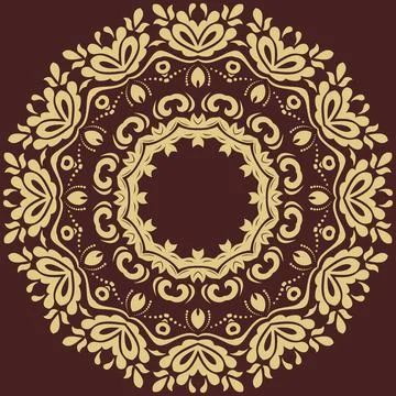 Classic Vector Fine Pattern With Various Arabesques Stockillustratie
