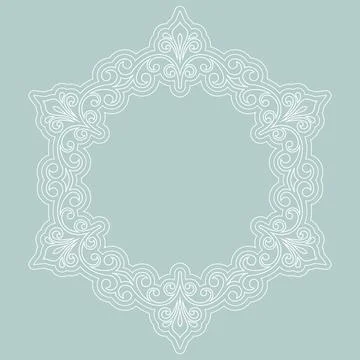Classic Vector Fine Pattern With Various Arabesques Illustrazione stock