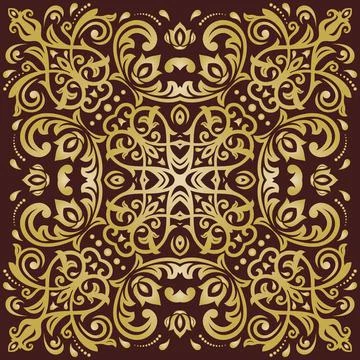 Classic Vector Fine Pattern With Various Arabesques Stock Illustration