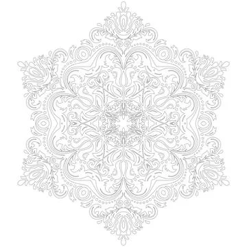 Classic Vector Fine Pattern With Various Arabesques Illustrazione stock