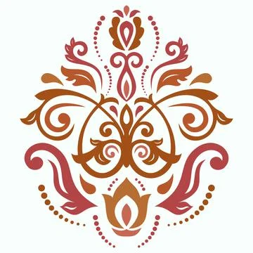 Classic Vector Fine Pattern With Various Arabesques Illustrazione stock
