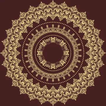 Classic Vector Fine Pattern With Various Arabesques Stock Illustration