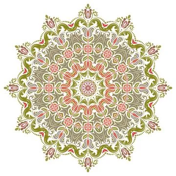 Classic Vector Fine Pattern With Various Arabesques Stock Illustration