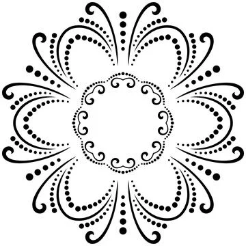Classic Vector Fine Pattern With Various Arabesques Stockillustratie