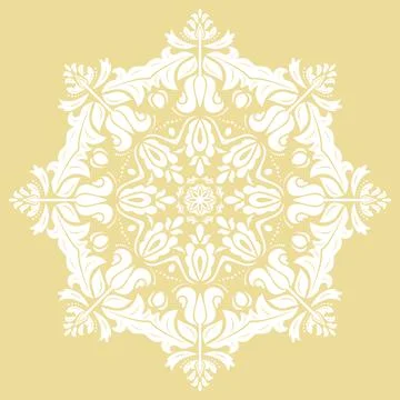 Classic Vector Fine Pattern With Various Arabesques Stockillustratie