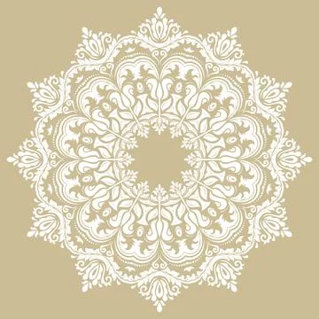 Classic Vector Fine Pattern With Various Arabesques Illustrazione stock