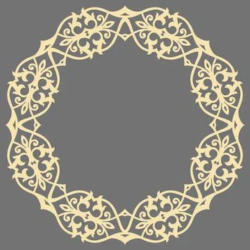 Classic Vector Fine Pattern With Various Arabesques Illustrazione stock