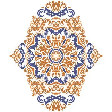 Classic Vector Fine Pattern With Various Arabesques Stock Illustration