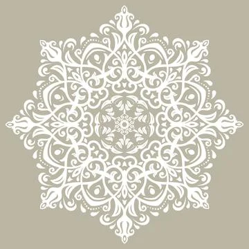 Classic Vector Fine Pattern With Various Arabesques Stock Illustration