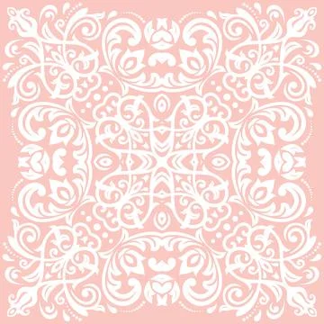 Classic Vector Fine Pattern With Various Arabesques Illustrazione stock