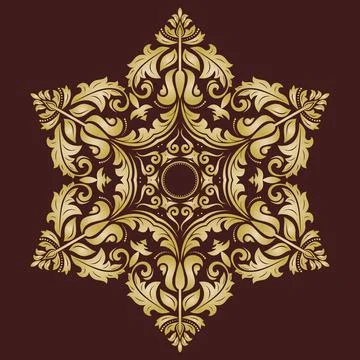 Classic Vector Fine Pattern With Various Arabesques Illustrazione stock