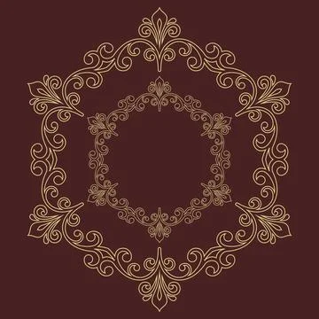 Classic Vector Fine Pattern With Various Arabesques Stock Illustration