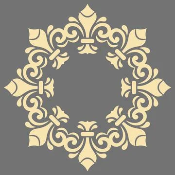 Classic Vector Fine Pattern With Various Arabesques Stock Illustration