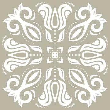 Classic Vector Fine Pattern With Various Arabesques Stock Illustration