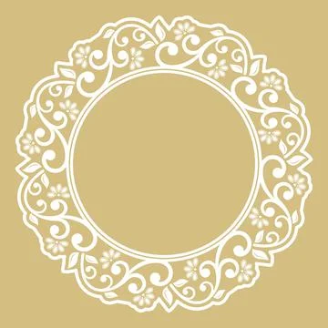 Classic Vector Fine Pattern With Various Arabesques Stockillustratie