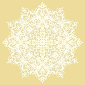 Classic Vector Fine Pattern With Various Arabesques Stock Illustration