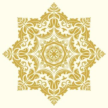 Classic Vector Fine Pattern With Various Arabesques Illustrazione stock