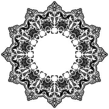 Classic Vector Fine Pattern With Various Arabesques Stock Illustration