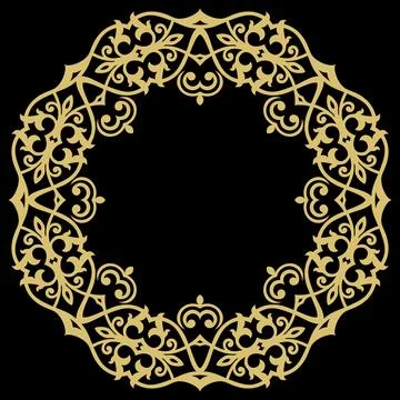 Classic Vector Fine Pattern With Various Arabesques Stockillustratie