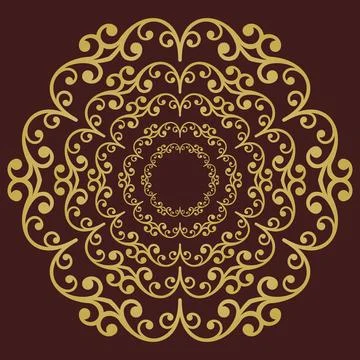 Classic Vector Fine Pattern With Various Arabesques Illustrazione stock