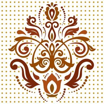 Classic Vector Fine Pattern With Various Arabesques Stock Illustration