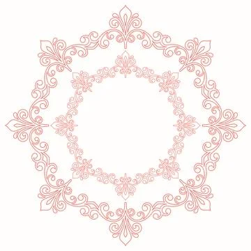 Classic Vector Fine Pattern With Various Arabesques Stockillustratie