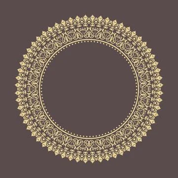 Classic Vector Fine Pattern With Various Arabesques Illustrazione stock