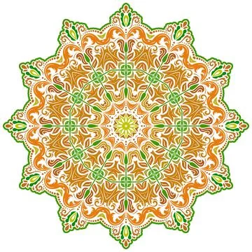 Classic Vector Fine Pattern With Various Arabesques Illustrazione stock