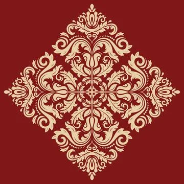 Classic Vector Fine Pattern With Various Arabesques Illustrazione stock