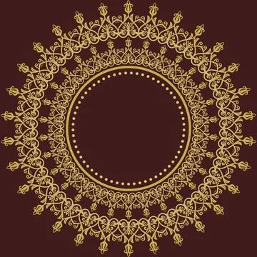 Classic Vector Fine Pattern With Various Arabesques Illustrazione stock