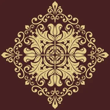 Classic Vector Fine Pattern With Various Arabesques Stock Illustration