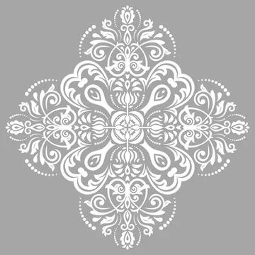 Classic Vector Fine Pattern With Various Arabesques Illustrazione stock