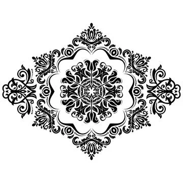 Classic Vector Fine Pattern With Various Arabesques Illustrazione stock