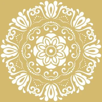 Classic Vector Fine Pattern With Various Arabesques 스톡 일러스트