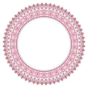 Classic Vector Fine Pattern With Various Arabesques Illustrazione stock