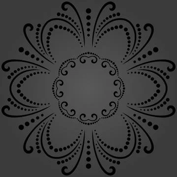 Classic Vector Fine Pattern With Various Arabesques Illustrazione stock