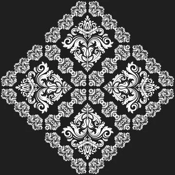 Classic Vector Fine Pattern With Various Arabesques Illustrazione stock