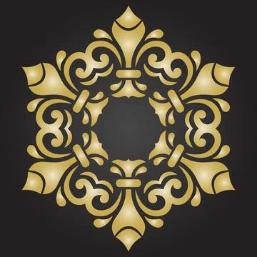 Classic Vector Fine Pattern With Various Arabesques Stockillustratie