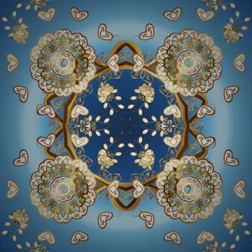 Classic vector golden pattern. Traditional orient ornament. Pattern on white and Illustration