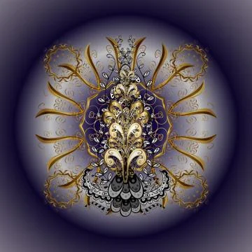 Classic vector golden seamless pattern. Traditional orient ornament. Seamless pa Stock Illustration