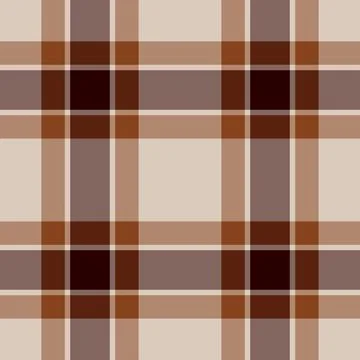 Classic, versatile tartan pattern in warm brown tones. Perfect for background Stock Illustration